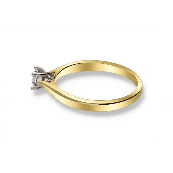 Pierścionek Złoty Z Brylantem 0,15ct RS0190