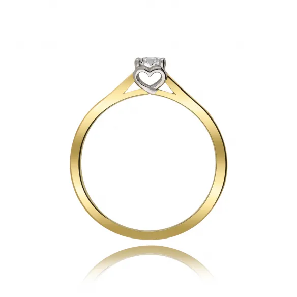 Pierścionek Złoty Z Brylantem 0,15ct RS0359BIS