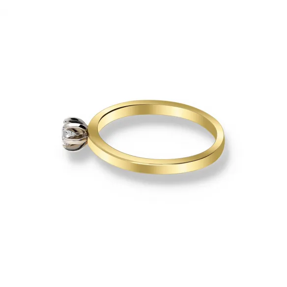 Pierścionek Złoty Z Brylantem 0,15ct RS0000