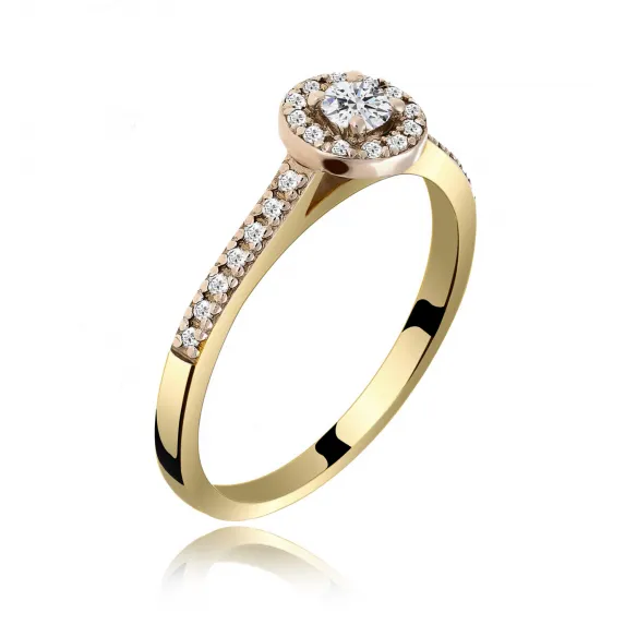 Pierścionek Złoty Z Brylantami 0,33ct RS0291