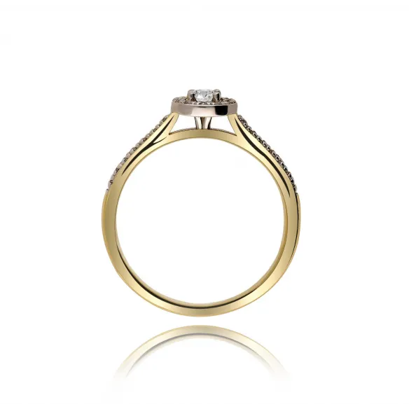Pierścionek Złoty Z Brylantami 0,33ct RS0291