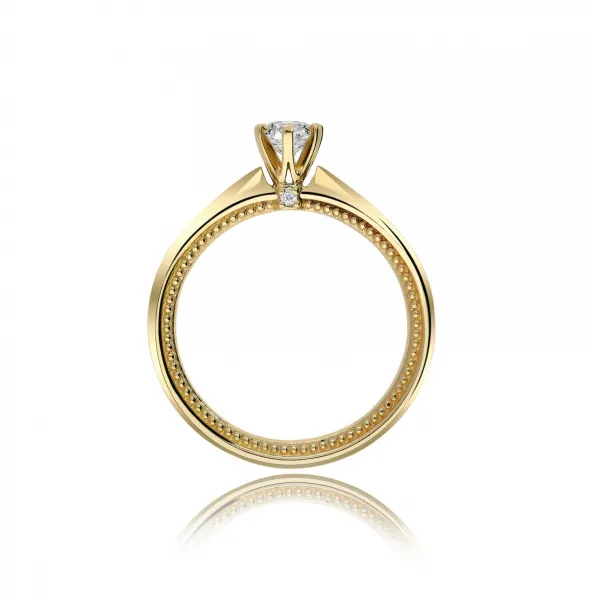 Pierścionek Złoty Z Brylantami 0,33ct RS9998