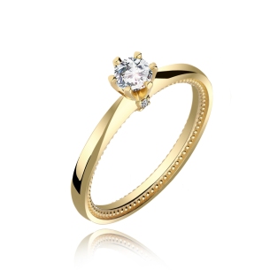 Pierścionek Złoty Z Brylantami 0,33ct RS9998