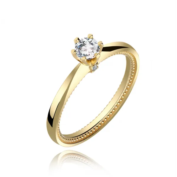 Pierścionek Złoty Z Brylantami 0,33ct RS9998
