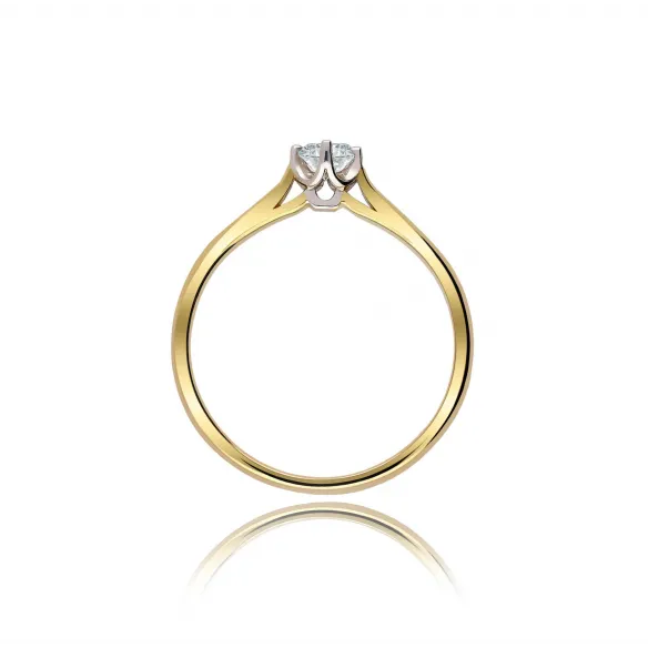 Pierścionek Złoty Z Brylantem 0,20ct RS0366