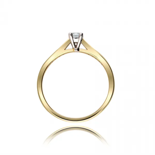 Pierścionek Złoty Z Brylantami 0,17ct RS0388
