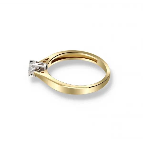 Pierścionek Złoty Z Brylantem 0,10ct RS0148