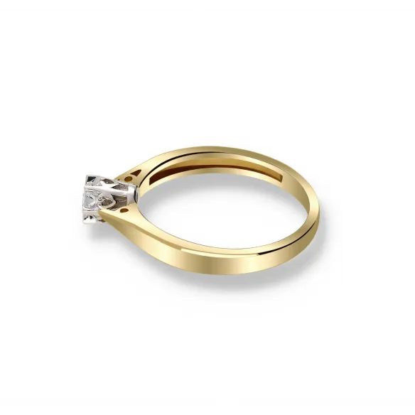 Pierścionek Złoty Z Brylantem 0,10ct RS0148