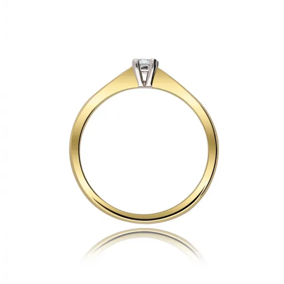 Pierścionek Złoty Z Brylantem 0,08ct RS0437