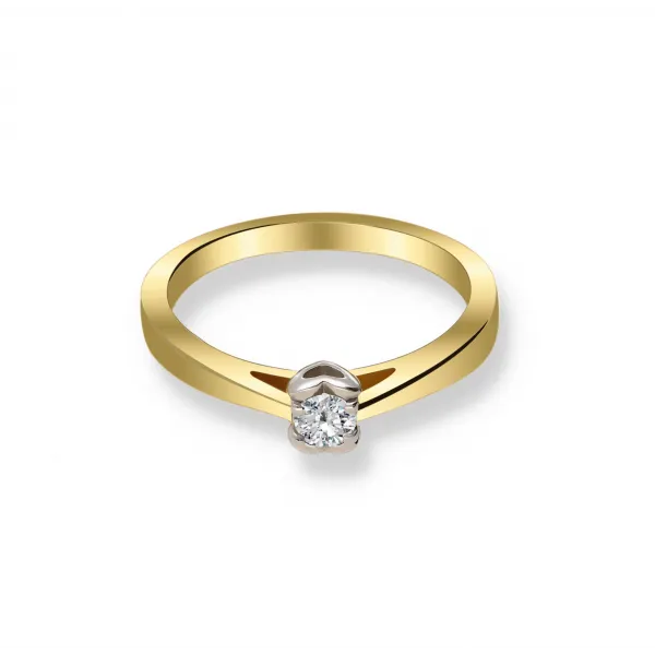 Pierścionek Złoty Z Brylantem 0,15ct RS0122