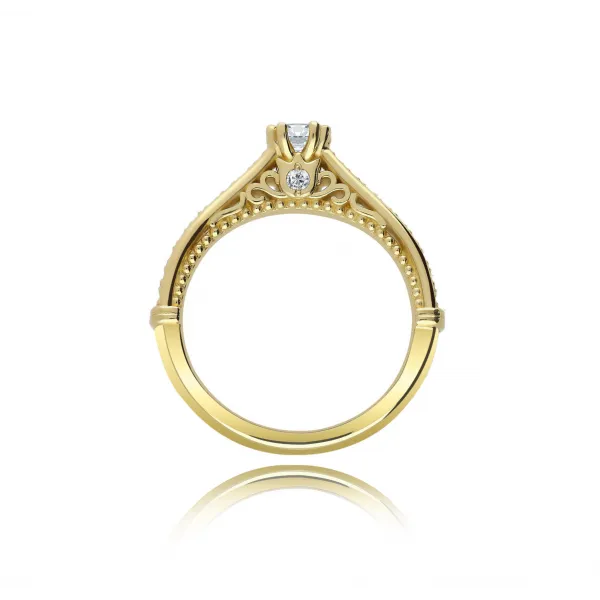 Pierścionek Złoty Z Brylantami 0,48ct RSTB30