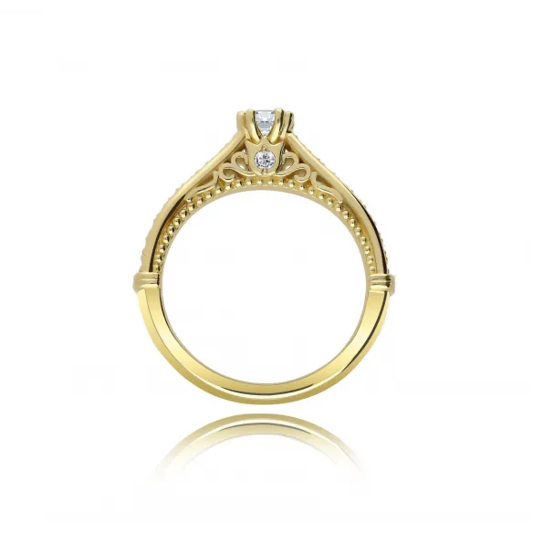 Pierścionek Złoty Z Brylantami 0,48ct RSTB30