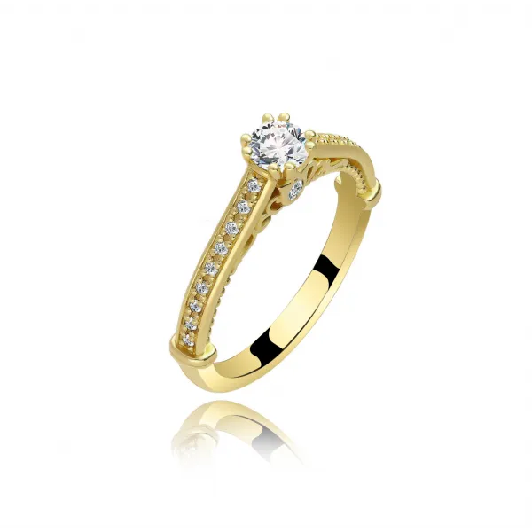 Pierścionek Złoty Z Brylantami 0,48ct RSTB30