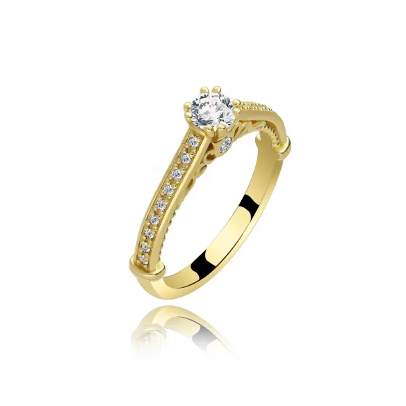 Pierścionek Złoty Z Brylantami 0,48ct RSTB30