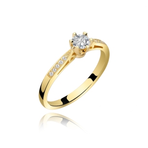 Pierścionek Złoty Z Brylantami 0,25ct RSTB50