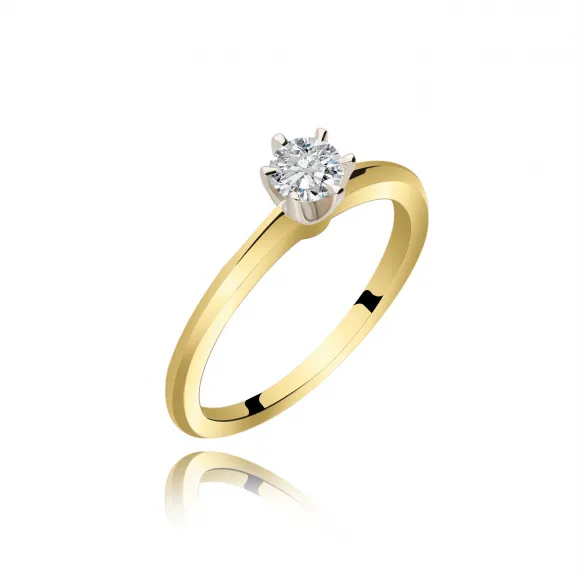 Pierścionek Złoty Z Brylantem 0,30ct RS0226