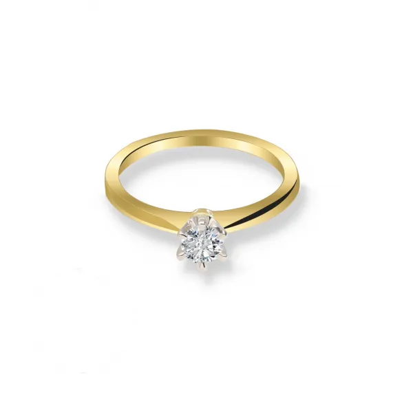 Pierścionek Złoty Z Brylantem 0,30ct RS0226