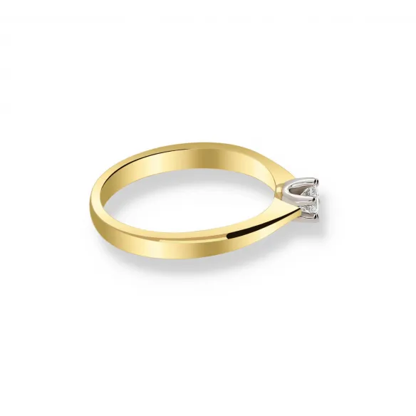 Pierścionek Złoty Z Brylantem 0,15ct RS0348