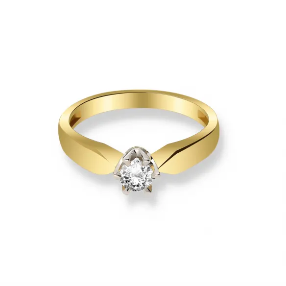 Pierścionek Złoty Z Brylantem 0,30ct RS0041