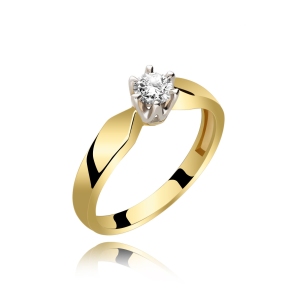 Pierścionek Złoty Z Brylantem 0,30ct RS0041