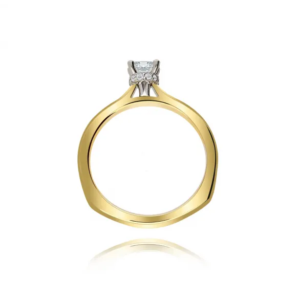 Pierścionek Złoty Z Brylantami 0,34ct RSTB59