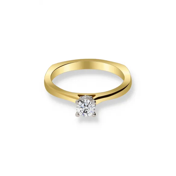 Pierścionek Złoty Z Brylantami 0,34ct RSTB59