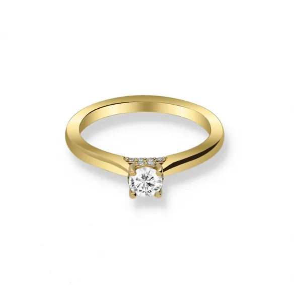 Pierścionek Złoty Z Brylantami 0,38ct RS0000