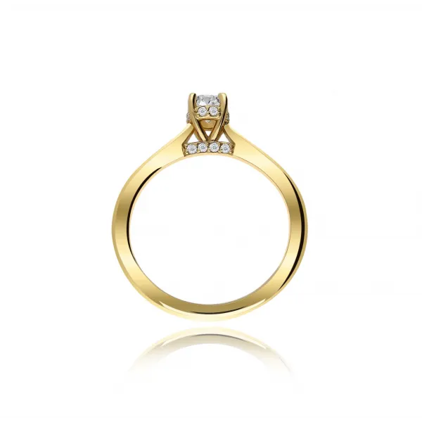 Pierścionek Złoty Z Brylantami 0,38ct RS0000