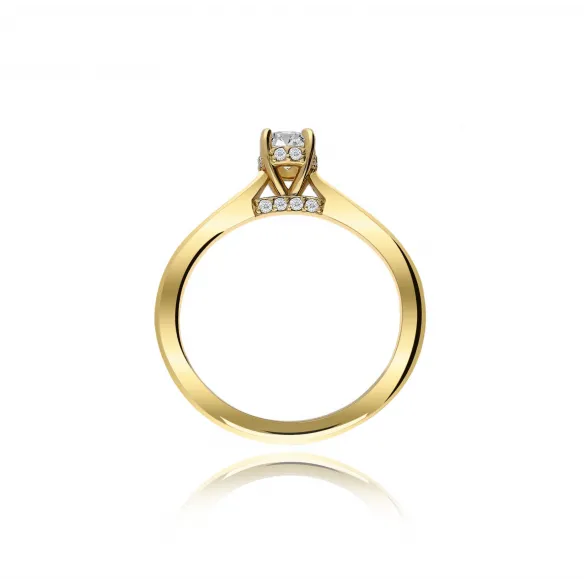 Pierścionek Złoty Z Brylantami 0,38ct RS0000
