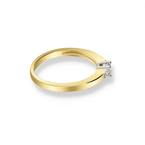 Pierścionek Złoty Z Brylantami 0,18ct RS0396
