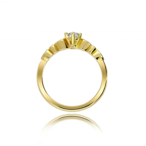 Pierścionek Złoty Z Brylantami 0,34ct RSTB062