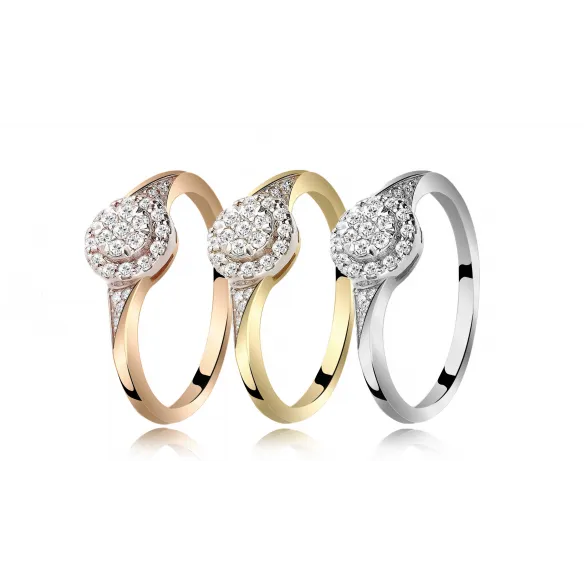 Pierścionek Złoty Z Brylantami 0,26ct RS0339