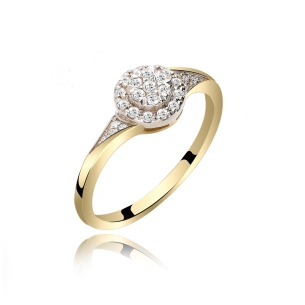 Pierścionek Złoty Z Brylantami 0,26ct RS0339