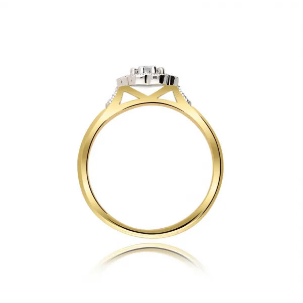 Pierścionek Złoty Z Brylantami 0,26ct RS0370