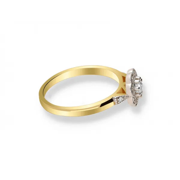 Pierścionek Złoty Z Brylantami 0,26ct RS0370