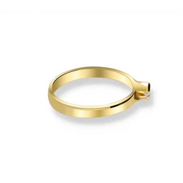 Pierścionek Złoty Z Brylantem 0,15ct RS0367