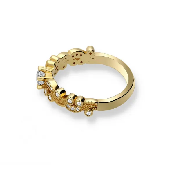 Pierścionek Złoty Z Brylantami 0,48ct RS0996