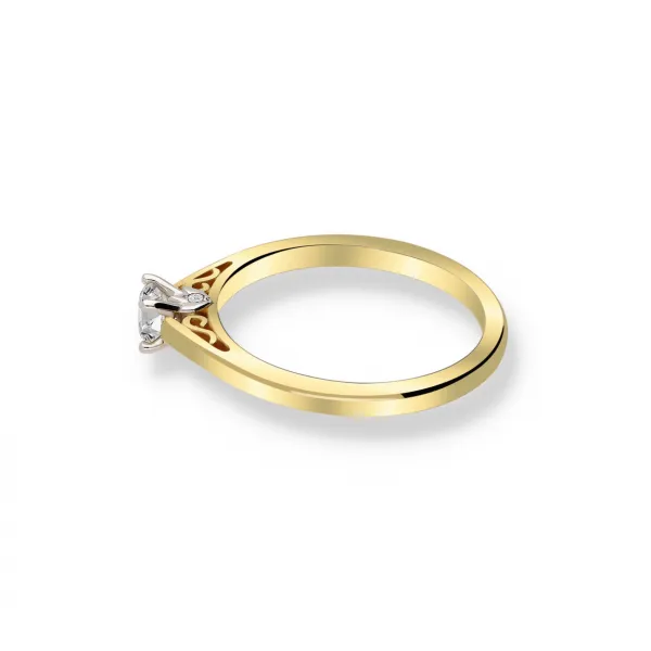 Pierścionek Złoty Z Brylantami 0,29ct RSTB52
