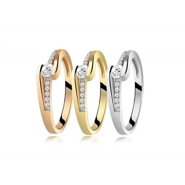 Pierścionek Złoty Z Brylantami 0,20ct RS0280