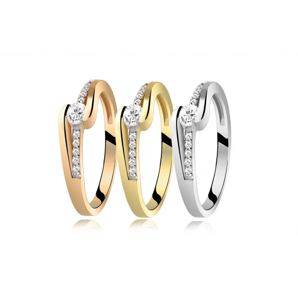 Pierścionek Złoty Z Brylantami 0,20ct RS0280