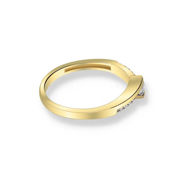 Pierścionek Złoty Z Brylantami 0,20ct RS0280