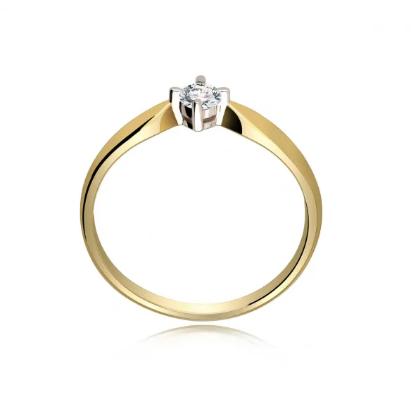 Pierścionek Złoty Z Brylantem 0,15ct RS0434