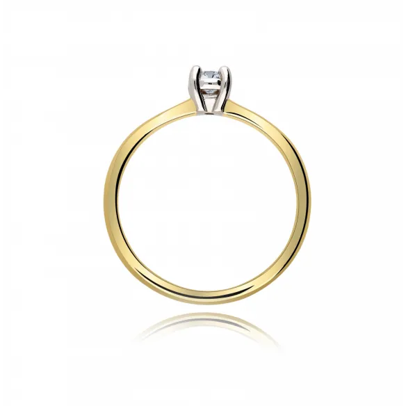 Pierścionek Złoty Z Brylantem 0,15ct RS0389