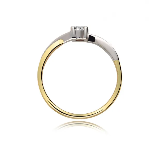 Pierścionek Złoty Z Brylantem 0,20ct RS0248