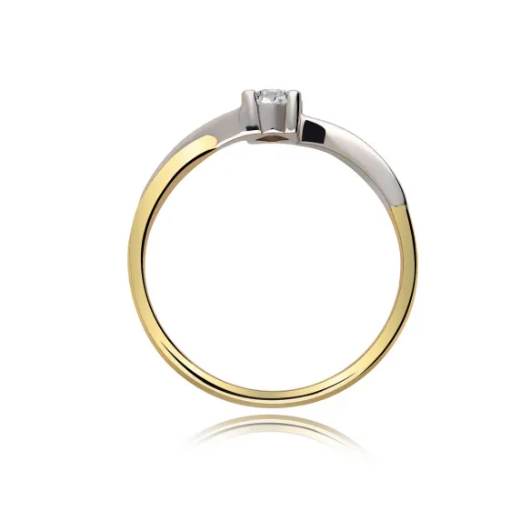 Pierścionek Złoty Z Brylantem 0,20ct RS0248