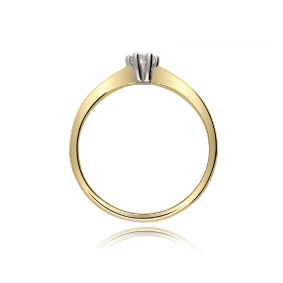 Pierścionek Złoty Z Brylantem 0,15ct RS0445