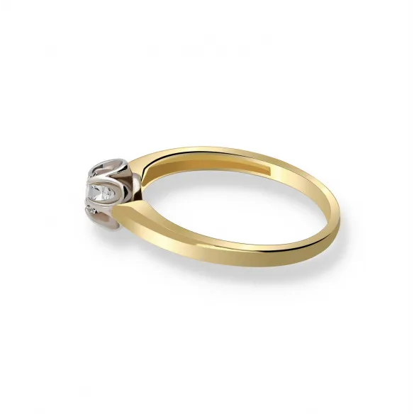Pierścionek Złoty Z Brylantem 0,15ct RS0157