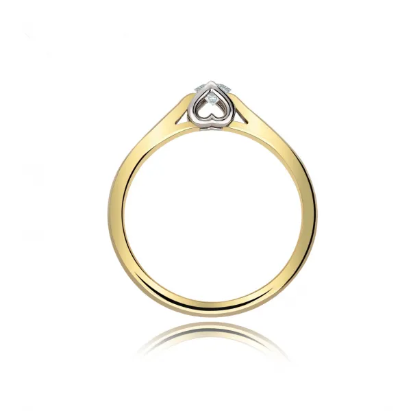Pierścionek Złoty Z Brylantami 0,15ct RS0383BIS