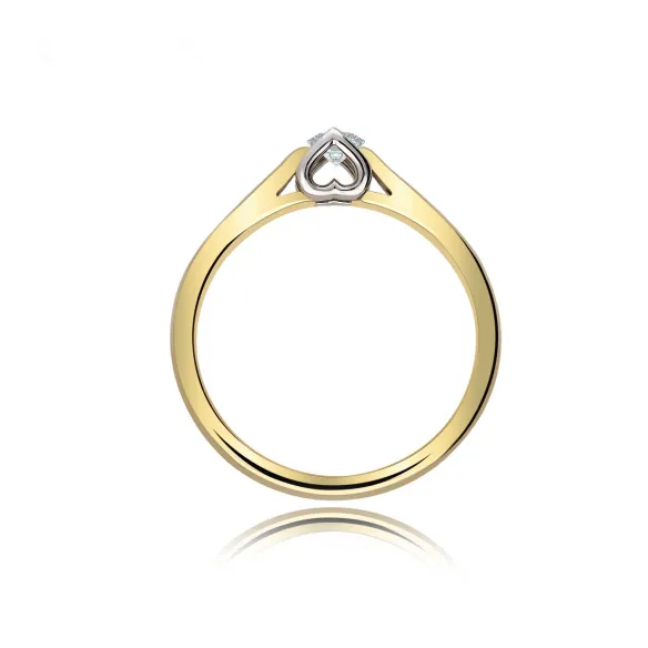 Pierścionek Złoty Z Brylantami 0,15ct RS0383BIS