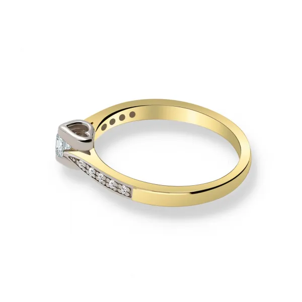 Pierścionek Złoty Z Brylantami 0,15ct RS0383BIS